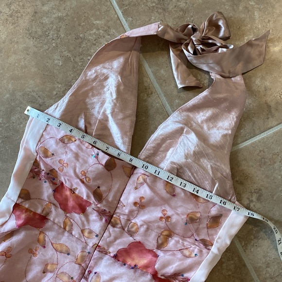 Lena Medoyeff halter dress, panels added on sides to make bigger fits like 8 - Picture 13 of 15